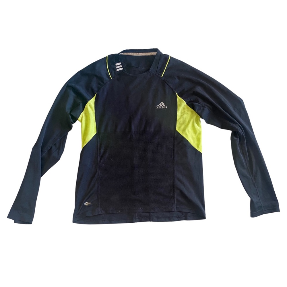 Adidas | Mens ClimaCool Response Black & Yellow Long Sleeve Shirt Size Medium